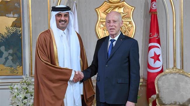 الرئيس التونسي وأمير قطر يؤكدان أهمية تعزيز علاقات الشراكة والتعاون بين البلدين