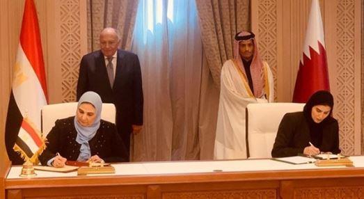 القباج ووزيرة الأسرة بدولة قطر يوقعان مذكرة تفاهم في مجالات الشئون الإجتماعية