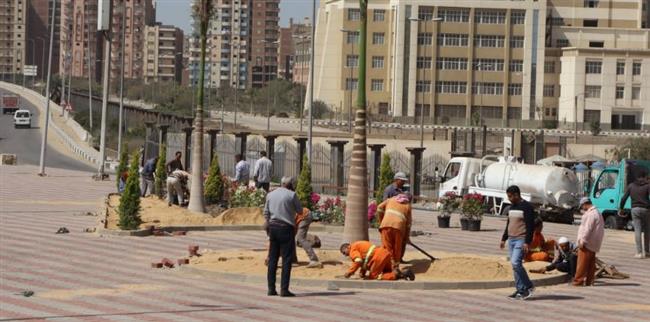 محافظ القليوبية يتفقد أعمال تطوير مدخل مدينة بنها أعلى الطريق الزراعي