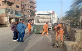   أسيوط .. رفع 580 طن قمامة خلال حملات نظافة بـ4 مراكز