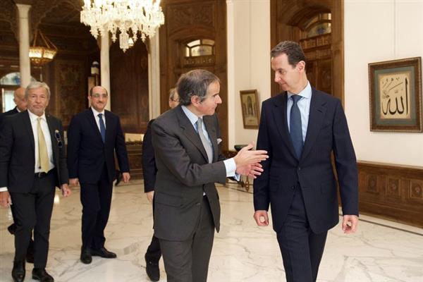بشار الأسد يبحث مع غروسي التعاون بين سوريا والوكالة الدولية للطاقة الذرية