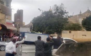 محافظة أسوان: إزالة للتعديات ورفع الإشغالات والتراكمات والمخلفات بمدن أسوان