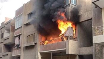   إصابة شخصين بسبب حريق شقة سكنية فى أطفيح