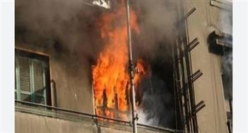   اشتعال النيران فى شقة سكنية بجوار نادى الشبان المسلمين بقنا