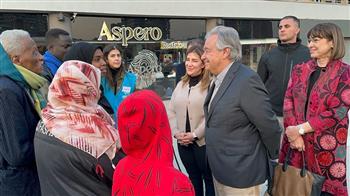   الأمين العام للأمم المتحدة يجتمع بلاجئين سودانيين في القاهرة
