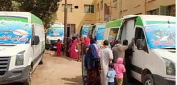   الكشف على 1279 مريضا خلال قافلة طبية بمركز ناصر في بني سويف