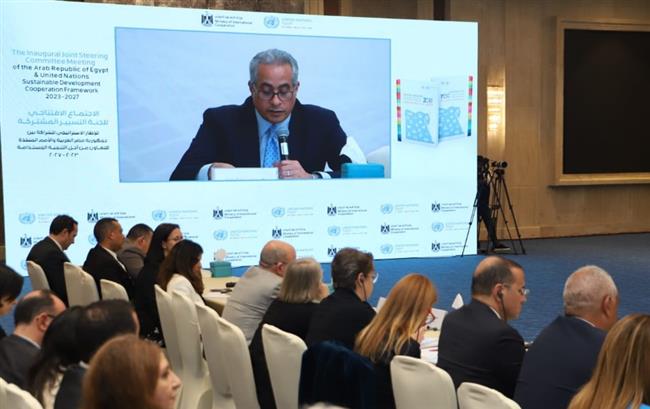 وزير العمل يُلقي كلمة في إجتماع لجنة التسيير المُشتركة للإطار الاستراتيجي للشراكة بين مصر والأمم المتحدة
