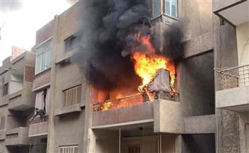   حريق ينهي حياة شخص وابنته داخل شقة بفيصل