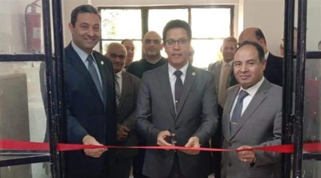 رئيس جامعة بنها يفتتح منشآت جديدة ب "هندسة شبرا "