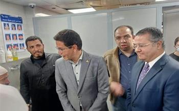 رئيس جامعة بنها يتفقد الخدمة الطبية بـ المستشفى الجامعي 