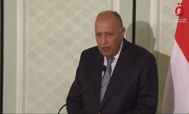 "شكري": قطاع غزة لم يعد يحتمل المزيد من الدمار والمعاناة الإنسانية