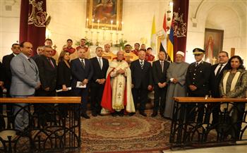   محافظ القاهرة يشهد احتفال بطريركية الأرمن الكاثوليك بـ عيد القيامة