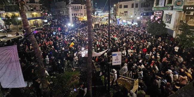 مسيرات في الضفة الغربية إحياء ليوم الأرض والتنديد بعدوان الاحتلال الإسرائيلي على غزة
