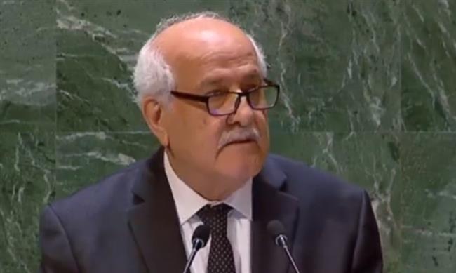 رياض منصور: لابد من وضع حد للإبادة الجماعية في غزة