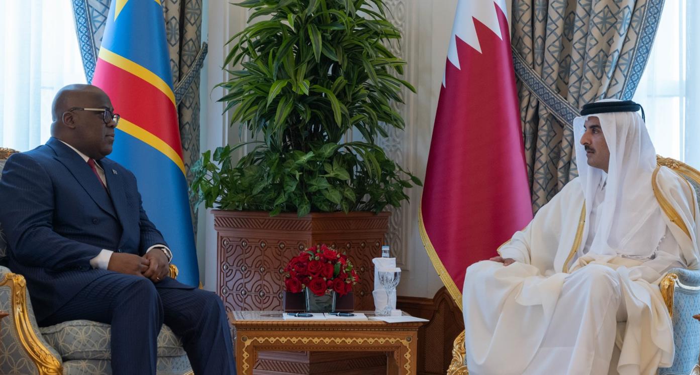 أمير قطر ورئيس الكونغو الديمقراطية يبحثان سبل تعزيز العلاقات الثنائية