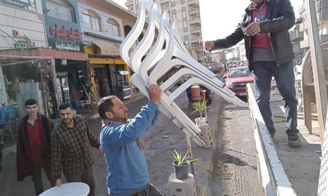 رفع 613 حالة إشغال طريق مخالف بنطاق 3 مراكز بـ البحيرة