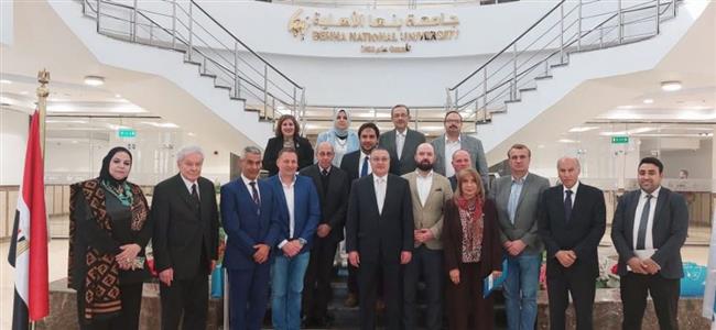 جامعة بنها الأهلية تستقبل وفدا من الجامعات المجرية