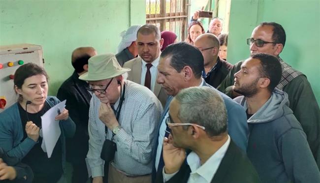 وفد البنك الدولي يلتقي عدد من المزارعين من مشروع الري الحقلي المطور بالبحيرة