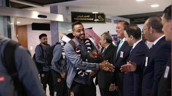 نهائي كأس مصر .. استقبال حافل لبعثة الأهلي في الرياض