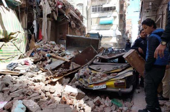 حي غرب الإسكندرية: العقار المنهار صادر له قرار بهدم طابقين وترميم باقي الأدوار