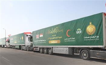   بيت الزكاة والصدقات يتلقى 11 شاحنة تبرعات بريطانية لدعم الشعب الفلسطيني