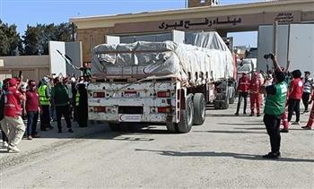   إدخال 10 مصابين فلسطينيين و242 شاحنة مساعدات إلى قطاع غزة