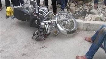 مصرع شاب في حادث انقلاب موتوسيكل بقنا