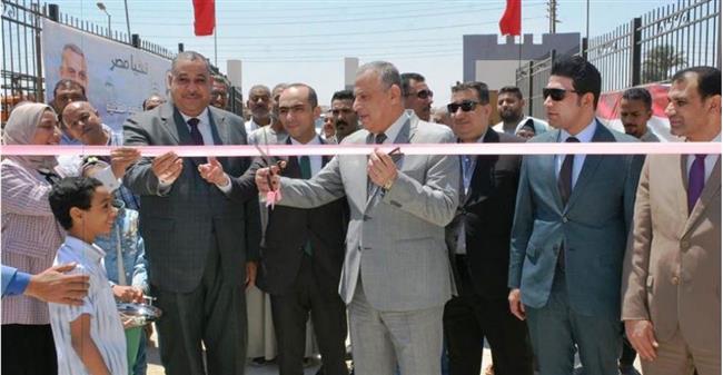 محافظ سوهاج يفتتح مشروع التطوير الحضارى لمنطقة أعلى مفيض ترعة نجع حمادى