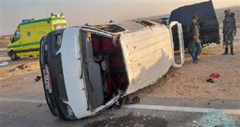   إصابة 18 شخصا فى حادث انقلاب سيارة ميكروباص بغرب سهيل في أسوان