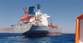   وصول سفينة الغاز الليبيرالية الجانحة بخليج العقبة لميناء سفاجا لإجراء أعمال الصيانة 