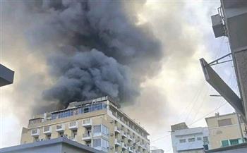  حريق فى مول تجارى بأسوان والحماية المدنية تحاول إخماد النيران..  وصور