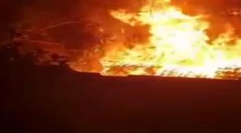  إخماد حريق داخل مخزن أوراق في مدينة نصر