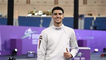 إسلام أسامة يتوج بفضية بطولة العالم للسلاح في السعودية