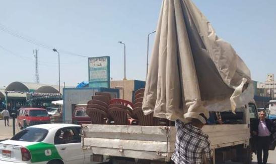 رفع 819 حالة إشغال طريق مخالف بنطاق 5 مراكز بالبحيرة