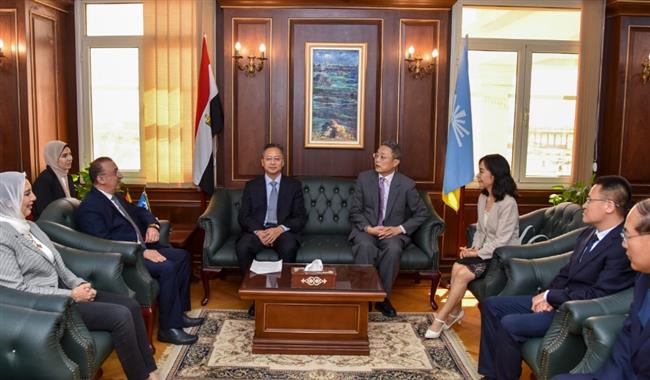 محافظ الإسكندرية يستقبل وفدًا من مجلس نواب مدينة "جينتشنغ"  لبحث سبل التعاون