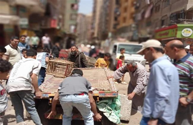 القليوبية .. مجلس مدينة الخصوص يلاحق الإشغالات والتعديات