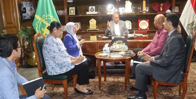محافظ القليوبية يستقبل رئيس جهاز تعمير القاهرة الكبري 