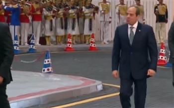   الرئيس السيسي يصل مقر انطلاق البطولة العربية العسكرية للفروسية