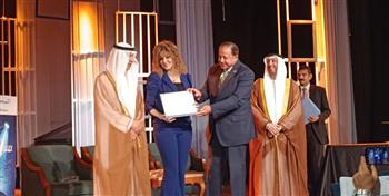   الكاتبة السورية سراب غانم مكرمة في جائزة الشارقة للإبداع العربي في القاهرة