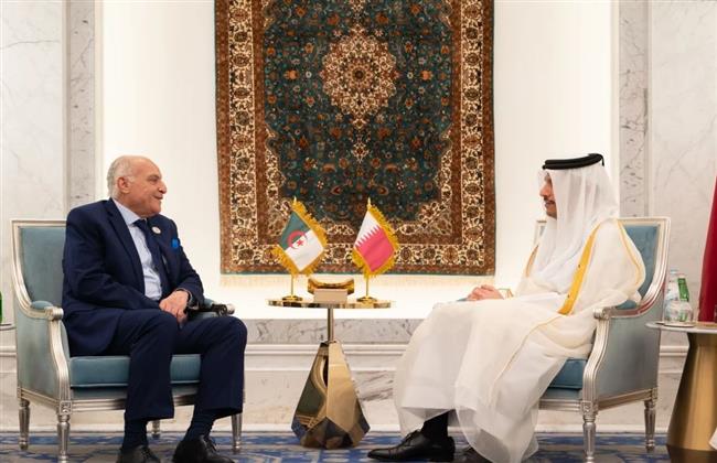 وزير الخارجية الجزائري يبحث مع رئيس الوزراء القطري تطورات القضية الفلسطينية