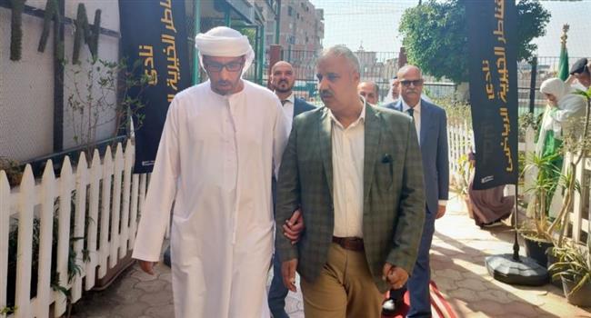 وفد مؤسسة " زايد العليا" لأصحاب الهمم يتفقد مركز التخاطب بنادى القناطر الخيرية 