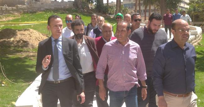 بالصور .. استعداد الاسكان لافتتاح حديقة الأزبكية بالقاهرة