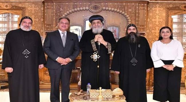 البابا تواضروس يستقبل السفير المصري في إسبانيا