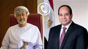   الرئيس السيسي وسلطان عمان يتبادلان هاتفيًا التهاني بحلول عيد الفطر
