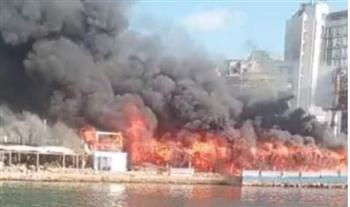 رئيس حي شرق الإسكندرية: حريق نادي الصيادلة بسبب ماس كهربائي 