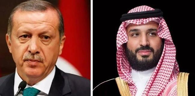 ولي العهد السعودي والرئيس التركي يبحثان هاتفيًا المستجدات الإقليمية