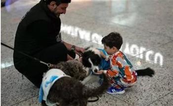   لعلاج التوتر.. مطار إسطنبول يعين 5 كلاب وظيفتها عناق وتقبيل المسافرين