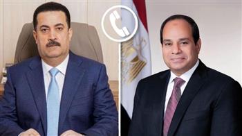   الرئيس السيسي يتلقى تهنئة من رئيس وزراء العراق بمناسبة حلول عيد الفطر المبارك