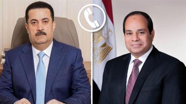 الرئيس السيسي يتلقى تهنئة من رئيس وزراء العراق بمناسبة حلول عيد الفطر المبارك