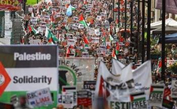   تظاهرات عمالية في أثينا تعلن التضامن مع قطاع غزة